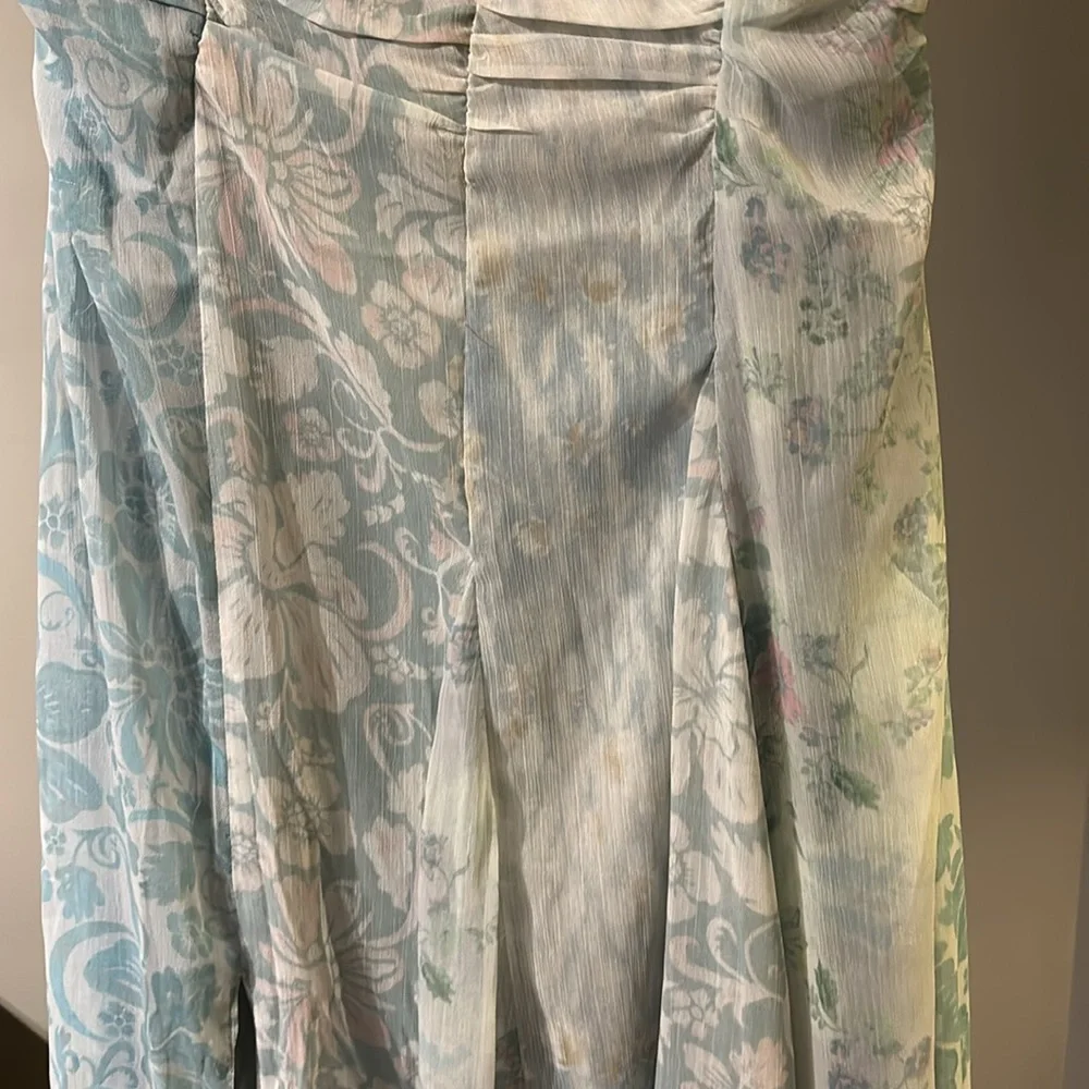 NWOT Free People Gorgeous mixed media ocean combo  heart to heart midi dress. 4 - Picture 10 of 16
